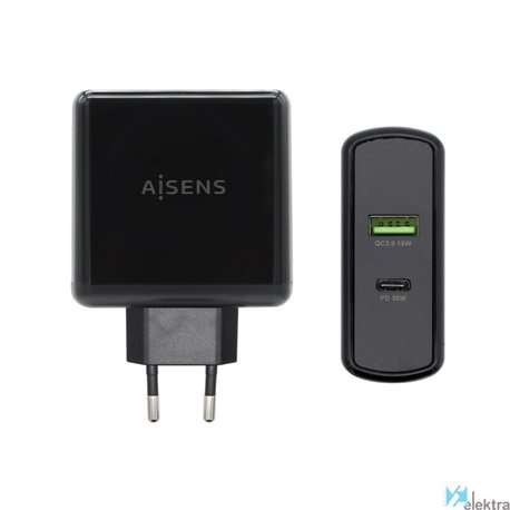 AISENS ASCH-2PD30QC-BK